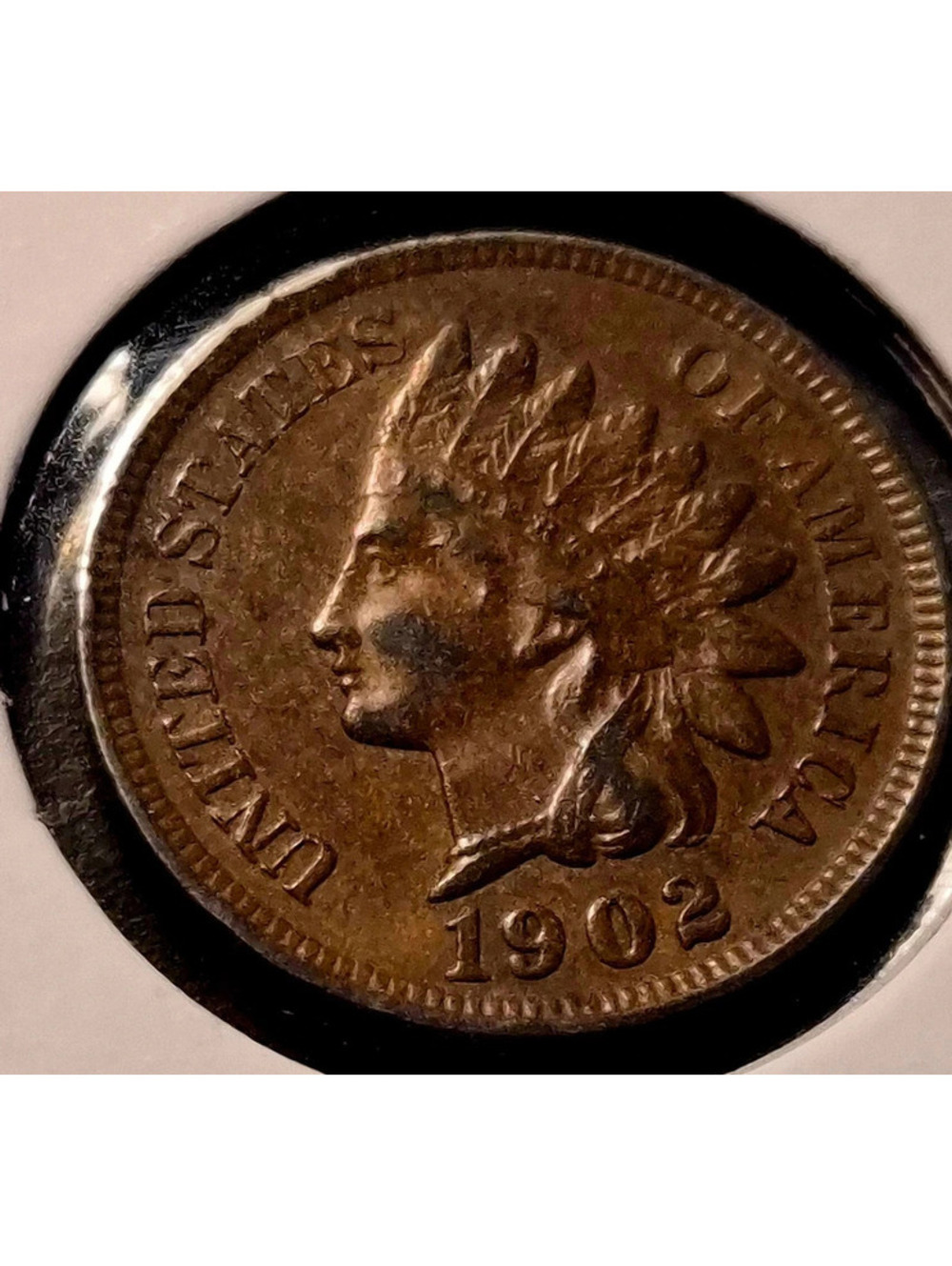 1902 Indian Head Cent Full Liberty Diamonds *29